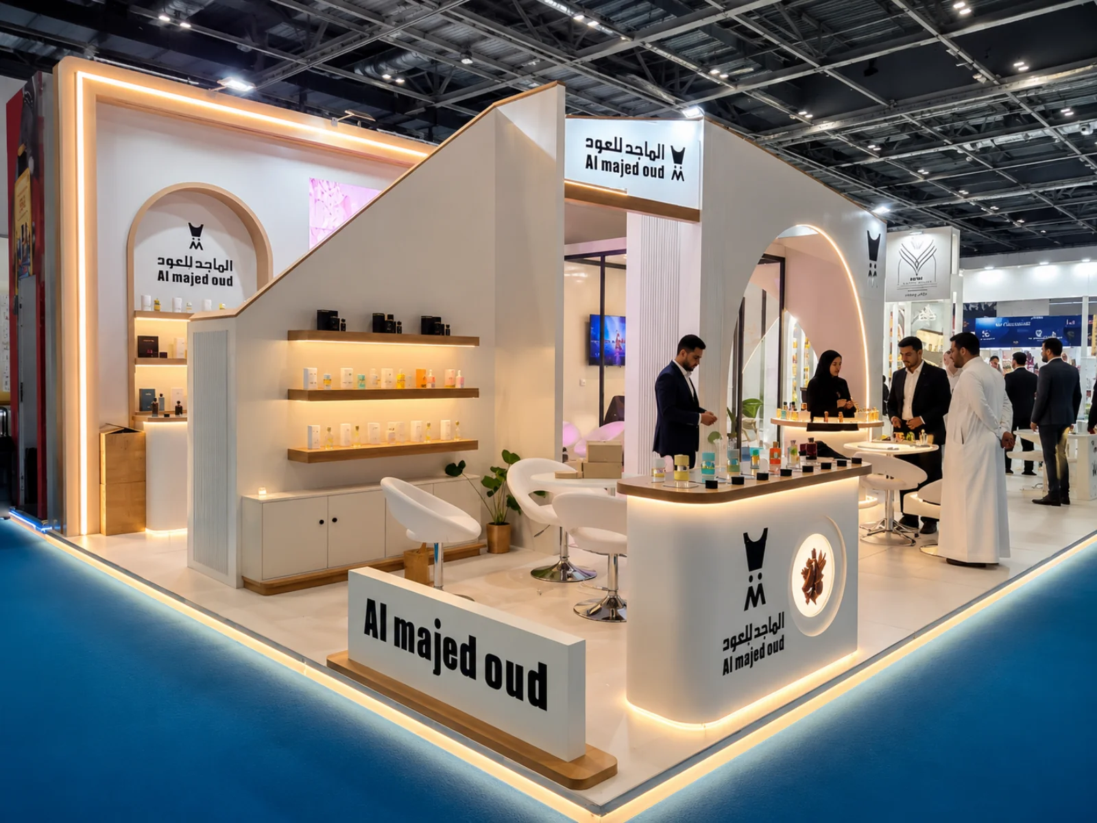 Al Mased Oud booth at Sharjah Expo Center